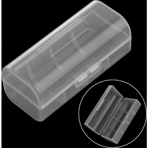 Drop Ship&Wholesale Transparent Plastic Case Holder Container Battery Storage Box For 1X 26650 Battery APR28