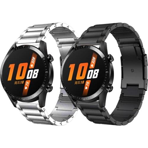 22mm Titanium Strap For Huawei Watch GT 2 46mm Band for Watch GT2 Pro 2e Magic Watch Strap Metal Steel Clasp Bracelet Watchbands