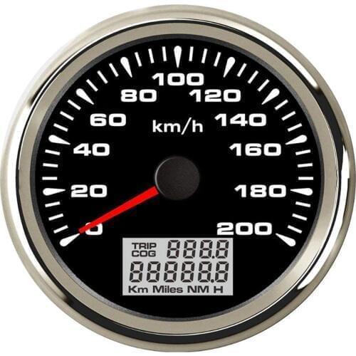 85mm Digital GPS Speedometer Gauge 120km/h 200km/h Car Marine Boat Speedometer with 7 Colors Backlight for BMW e60 e46 Audi