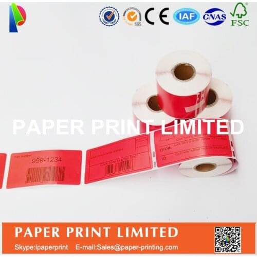 40 Rolls Dymo 99014 Red Color Generic Label 54mm*101mm 220Pcs Compatible for LabelWriter 450Turbo Printer SLP 440 450