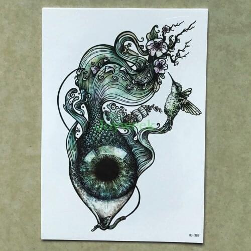 Waterproof Temporary Tattoo Sticker large GOD eye tatto stickers flash tatoo fake tattoos for men women