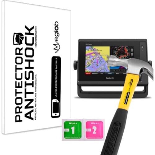 Screen protector Anti-Shock Anti-scratch Anti-Shatter compatible with Garmin GPSMAP 742(xs)