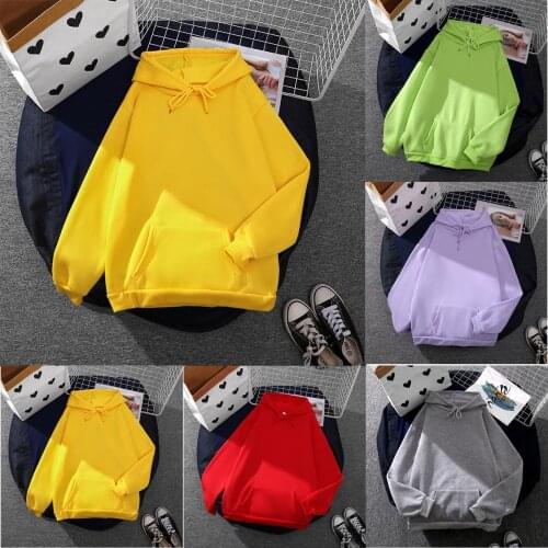Womens Hoodies 2021 Autumn Winter Ladies Casual Hoodies Sweatshirts Womens Solid Color Hoodies Sweatshirt Tops With Pocket