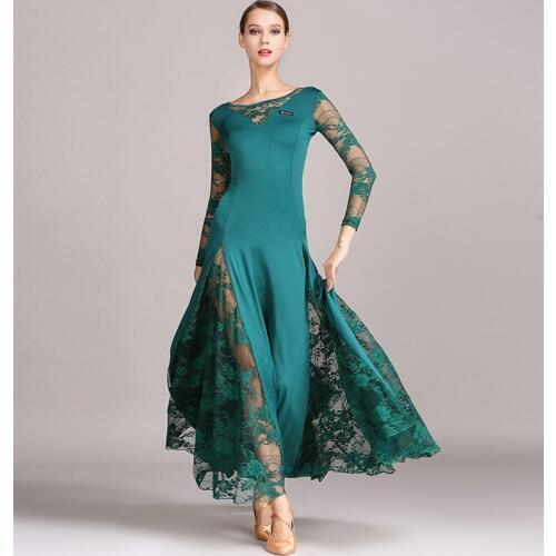 Adult Women Flamengo Samba Latin Dance Dress Lady Ballroom Dancing Lace Big Wing Skirt Modern Dance Costumes Dancewear For Girls