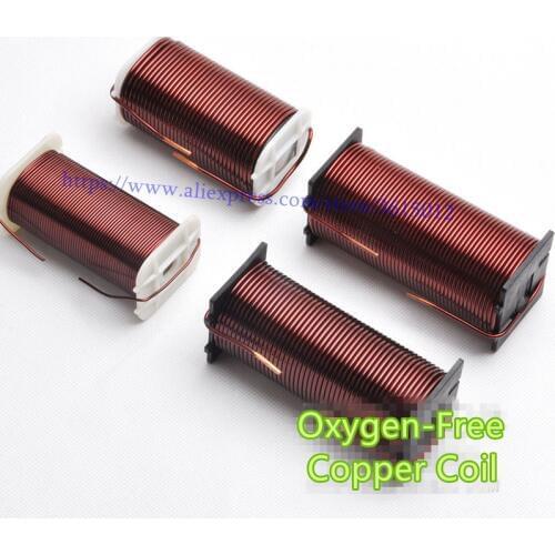 1pcs 2.0mm 1.0mH-3.5mH Speaker Crossover Inductor Brown Oxygen-Free Copper Wire Coil for Audio Amplifier