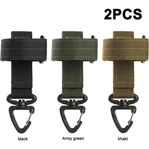 2pcs Outdoor Gloves Hook Climbing Rope Storage Buckle Camping Mountaineering Hanging Buckles Portable Multifunctional Tools
