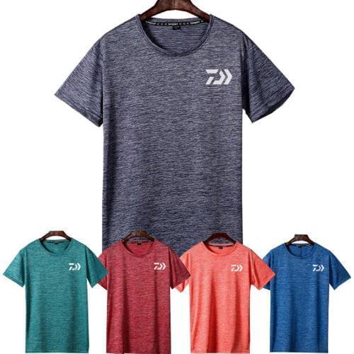 2018 DAWA Summer Breathable Fishing Clothes Fishing Shirt Short Sleeve Quick-Dry Anti-UV Protecti DAWAI OutdoorFishing Clothing
