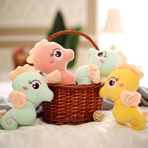 24CM Web celebrity cartoon cartoon little seahorse stuffed animal cloth doll boy gift for girls