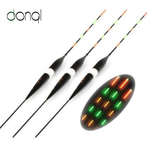 3pcs/set Fishing Float LED Electric Float Light Fishing Tackle Luminous Electronic Float without battery