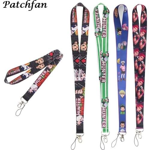 AD218 Patchfan Anime Lanyard Keychain keys Badge ID Card Mobile Phone Rope Kids Gifts Lanyards ID Badge Holder