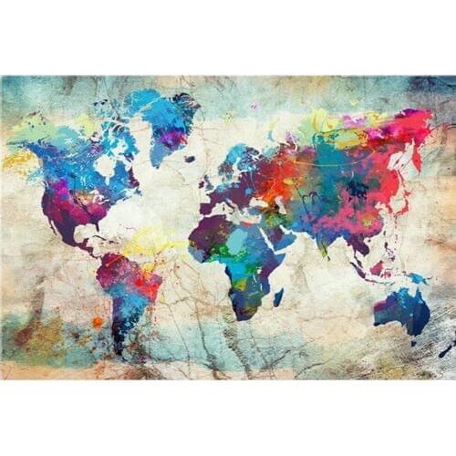 DIY 5d diamond painting cross stitch map home Decor Full square or round diamond embroidery landscape picture mosaic LG2635