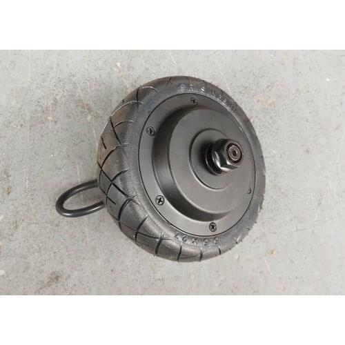 24V/36V 5.5 inch 200W brushless hub motor, black disc brake, with solid tires, suitable for scooter/balance scooter