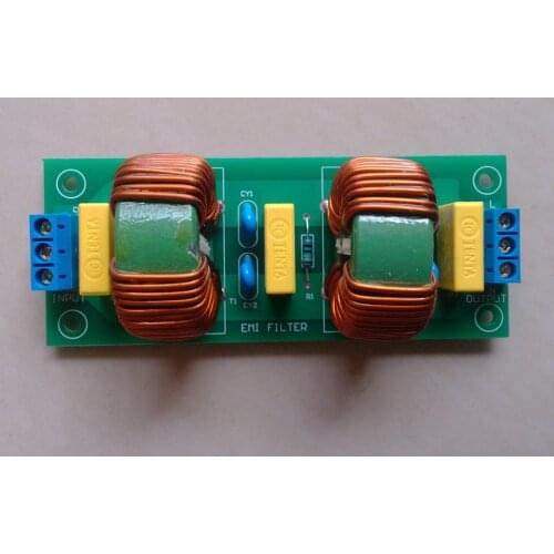 Two-stage 10A EMI Power Supply Purifier Filter Noise Impurity AC DC Universal Finished Board