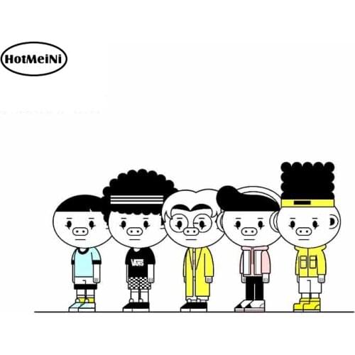 HotMeiNi 13cm x 6.6cm For Pig Nose Youth Personality Creative Stickers Car Accessories Vinyl Car Sticker Graffiti Stickers