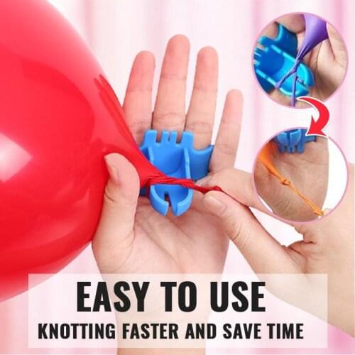 Balloon Knotter Balloon Tying Tool For Parties Birthday Wedding Decoration Portable Balloon Tying Knotting Tool 3 Colors