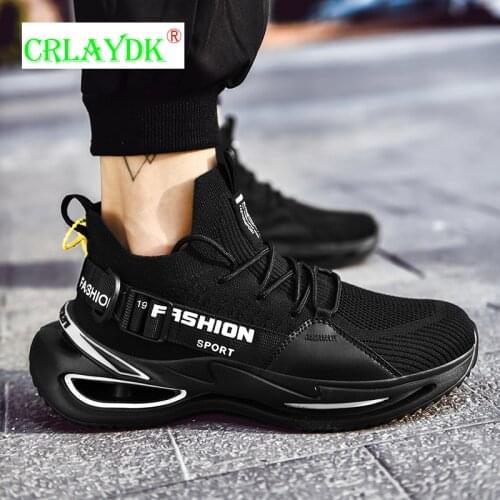 CRLAYDK Mens Fashion Sport Shoes Comfortable Casual Sneakers Outdoor High Top Increased Boys Street Tennis Buckle Designer