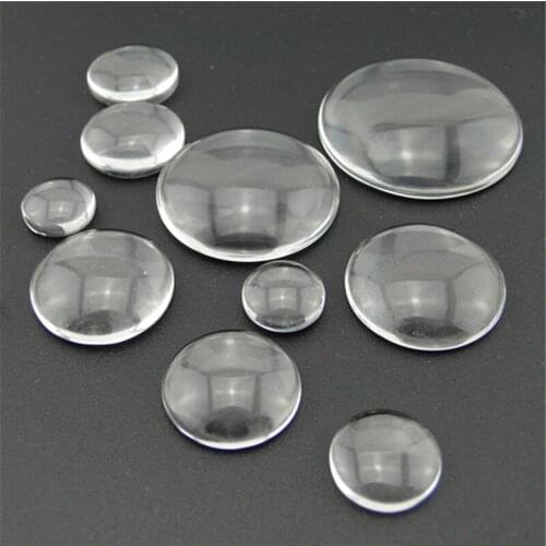 Round Glass Cabochon Dome Tile Seal DIY Photo Craft Findings Decoration Accessories Jewelry Making 10-35mm