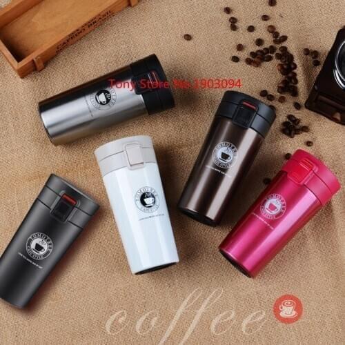 Stainless Steel Tumbler Thermocup Coffee Mugs 380ml Thermos Fashion Insulation Water Bottle Travel Mug Vacuum Flasks