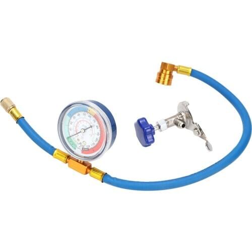 R134A Automobile Air-Conditioning Refrigerant Multi-Function Detection Supplementary Filling Pipe Comes With Gauge