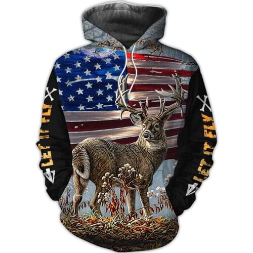 Hunting 3D Printed Men Oversized HoodieHoodies Harajuku Fashion Hooded Sweatshirt Autumn Unisex Hoodie Sudadera Hombre