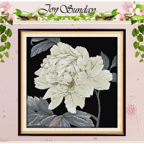 Peony atterns Counted Cross Stitch 11CT 14CT Cross Stitch Set Wholesale flower Cross-stitch Kit Embroidery Needlework