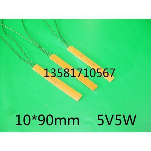 Low Pressure and Medium Temperature Silica Gel Heating Plate Heater Narrow Strip Heating Plate 10*90mm 5V5W
