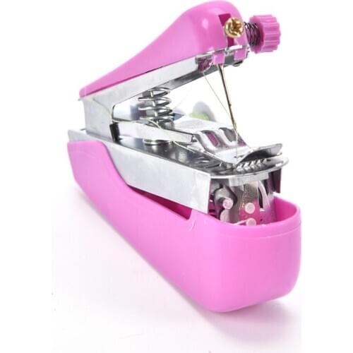 New Portable Sewing Outdoor Small Portable Mini Hand-held Manual Sewing Machine Travel Pocket Sewing Machine (random colors)