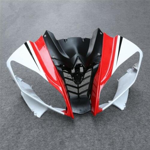 A set 4pcs Front Upper Nose Fairing for YZFR6 2008 -2015 YZF-R6 09 10 11 12 13 14 15front head Motorcycle Top Cowl Fairings