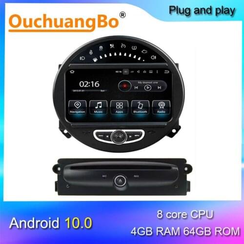 Ouchuangbo Android 10 radio audio for mini one hatchback Countryman Clubman paceman R56 R57 R60 R61 support CD DVD player