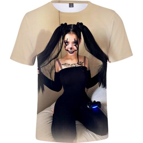 Singer Bella Poarch 3d Print Women/Men Summer Fashion Short Sleeve Tshirts Hot Sale Casual Streetwear T Shirts Plus Size