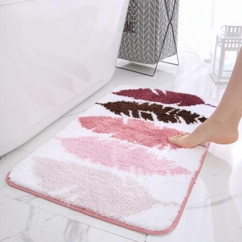 Drop shipping Simple Non Slip Bathroom Mat Carpet Tapis Salle de Bain Mat Comfortable Bath Pad Bedroom Rugs 40*60cm/50*80cm