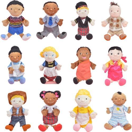 Hand figure Puppet Cute Abdominal Hand Fantoche Doll Large Puppet Lovely Cartoon Doll Soft Plush Toy Figures for Children Gifts