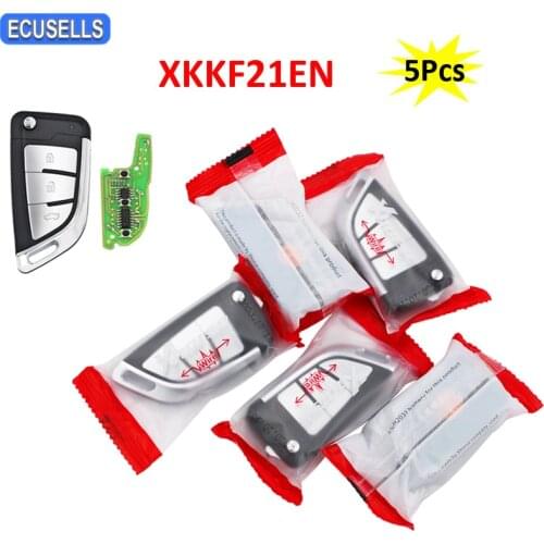5Pcs/Lot 3 Buttons Folding Flip Remote Xhorse VVDI Remote Wire Remote Key XKKF21EN for VVDI Key Tool