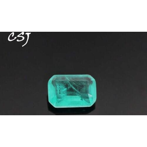 CSJ Created Paraiba Tourmaline Loose Gemstone OCT Cut For Diy Fine Jewelry 925 Silver Mounting Color Change Stone