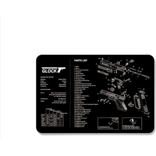 Outdoor bushcraft Gun Cleaning Rubber Mat Tactical gear molle Mouse Pad for Glock handgun Mouse mat hunting accessory