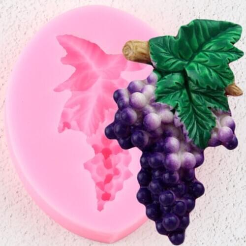 Grape Leaves Branches Silicone Mold Fondant Cake Decorating Tools DIY Craft Soap Resin Clay Molds Candy Chocolate Gumpaste Mould