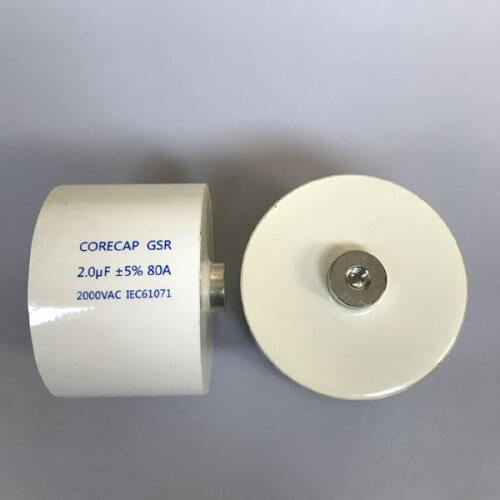 High current 2UF 2000VAC 80A high frequency high voltage resonant capacitor high frequency machine