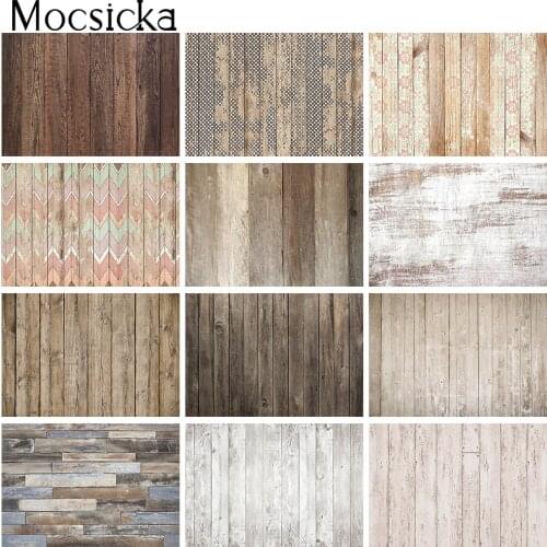 Wood Floor Backdrop Newborn Children Portrait Photo Background Baby Birthday Art Photocall Studio Still Life Photography Props