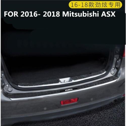 High-quality stainless steel Scuff Plate Rear bumper Protector Sill FOR 2016- 2018 Mitsubishi ASX