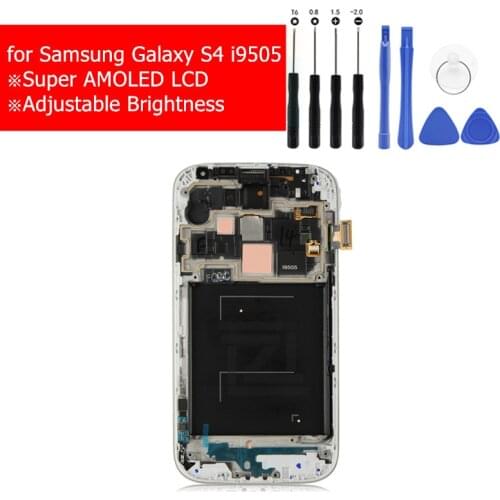 For Samsung Galaxy S4 i9505 LCD Display with Frame Digitizer Assembly LCD Display for Galaxy S4 i9505 Replacement Repair Parts