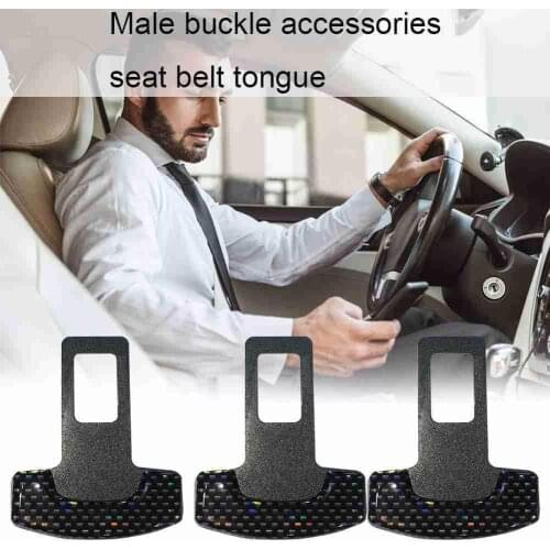 1pc Universal Metal Car Safety Seat Belt Buckle Alarm Interior Stop Stopper Clamp Warning Accessories Auto Clip Eliminator Z1Q4