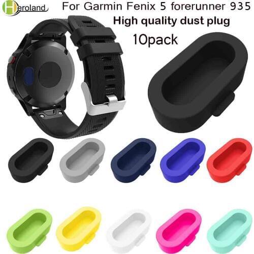 10 PCS/Set Wristband Silicone Dustproof Protective Plugs Caps For Garmin Fenix 5/5s forerunner 935 Anti-Scratch&Dust Protectors