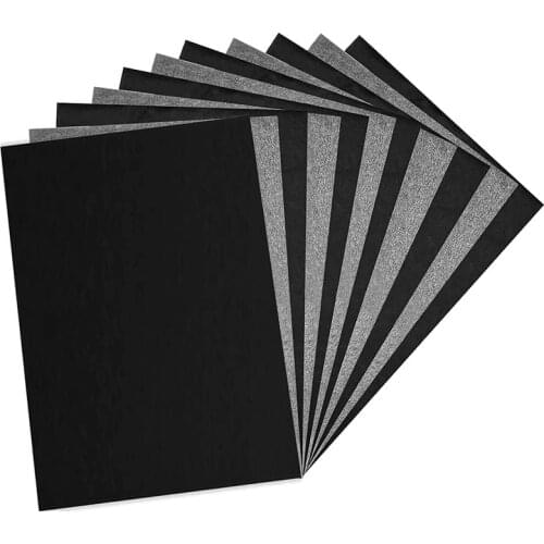 100 Sheets Carbon Paper, Black Graphite Paper For Tracing Patterns Onto Wood, Paper, Canvas, And Other Crafts Projects