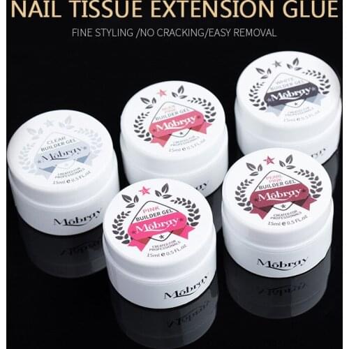 15ml 5 Colors Nail Extension Tips Acrylic Gel Pink Clear Nail Polish Quick Building UV Nail Extend Glue Nail Art Supplies TSLM1