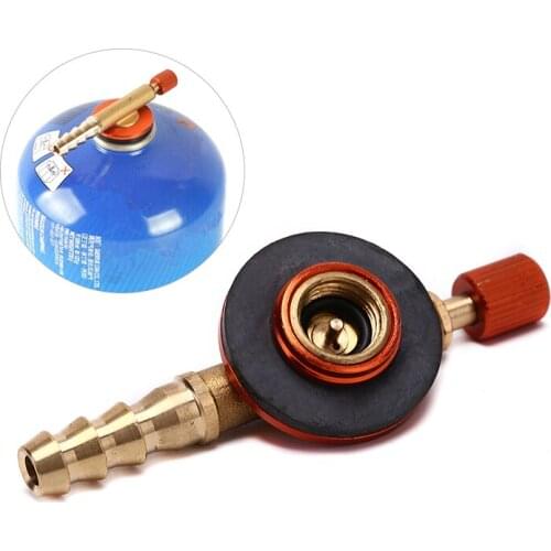 2styles Camping Gas stove regulating valve Safe Switching Charging Inflatable Valve Adapter for Flat Tank Liquefied Cylinder