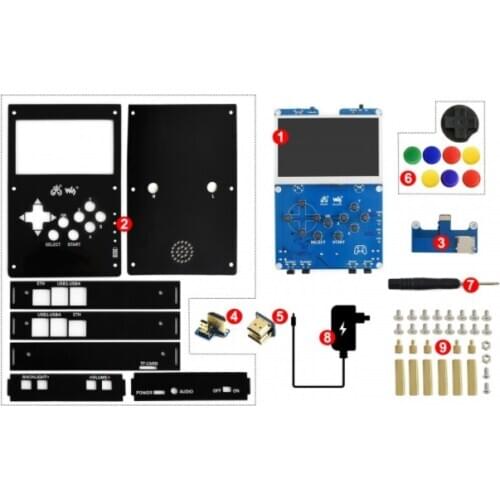 Waveshare GamePi43 Accessories, Add-ons for Raspberry Pi to Build GamePi43
