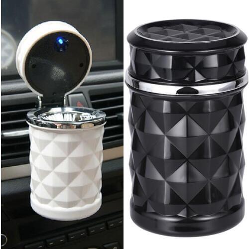Car Ashtray Cup Portable Travel Home Auto Vehicle Cigarette Ashtrays LED Light For Office Home Car