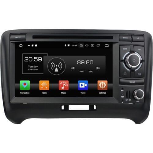 4GB RAM Octa Core 2 din 7" Android 8.0 Car DVD Player for Audi TT 2006-2013 GPS Navigation Radio Bluetooth WIFI USB DVR 32GB ROM