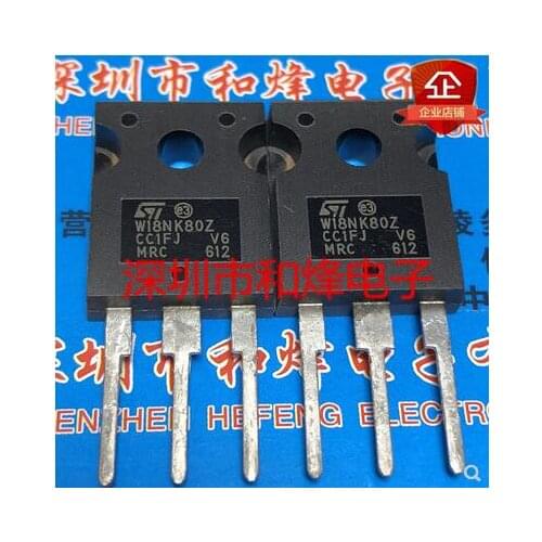 Free shipping 10PCS W18NK80Z STW18NK80Z TO-247 800V 18A