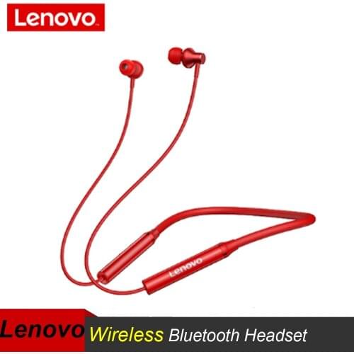 Lenovo HE05X Neckband Wireless headphones Bluetooth 5.0 Dual Stereo Bass HiFi Music With Mic ipx5 waterproof headset